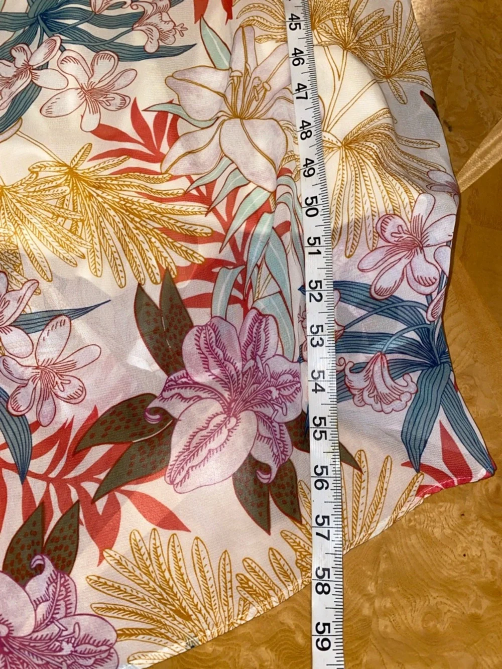 NWT! Robbie Bee Cream Maxi Dress with Coral, Teal & Mustard Floral Print Size 14 - Picture 16 of 16